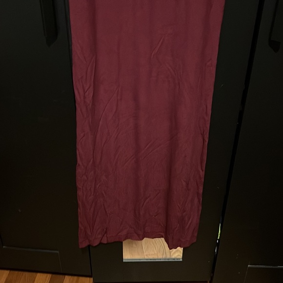 Skims Soft Lounge Long Sleeve Dress in Wine - Picture 4 of 5